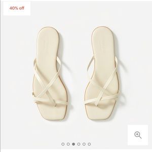 Everlane strappy sandal in cream